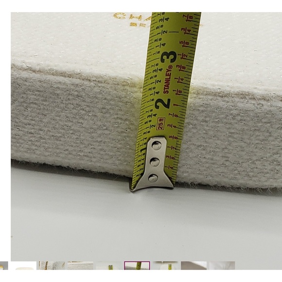 Authentic Chanel Cosmetic Bag White Gold - Picture 5 of 5